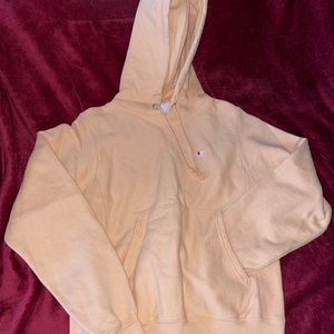 Champion reverse weave hoodie in light orange